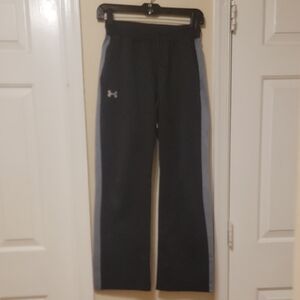 Under Armour Women's Black Joggers with Gray Stripes